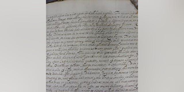 The manuscript discovered at Lambeth Palace Library. (Lambeth Palace Library)