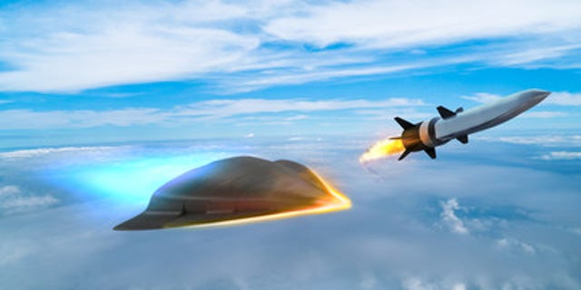 Artist's impression of hypersonic weapons.