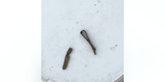 The tweezers appear to be part of an ancient grooming kit. (Ebbsfleet Development Corporation)