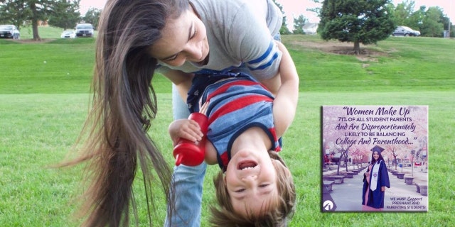 Ruth and her son, Eli, received a scholarship from Students for Life of America to help her finish school as part of the pro-life group's "Pregnant on Campus Initiative."