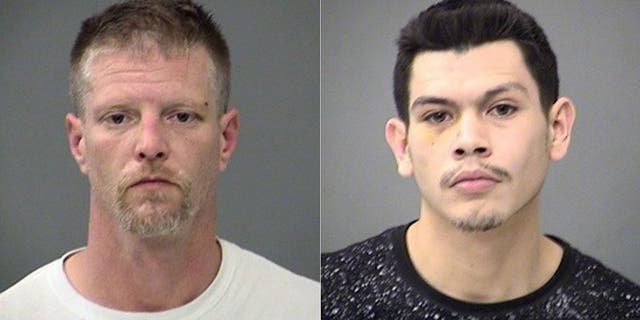 Brandon Kaiser, left, and Alfredo Vazquez were linked to the shootings of two judges in Indianapolis, authorities say. (Marion County Sheriff’s Department)