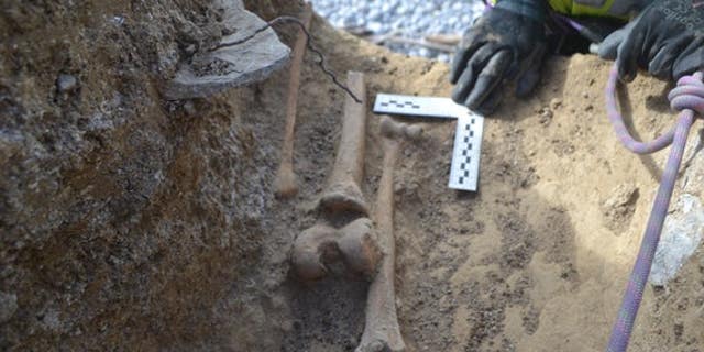 The skeletons were found at Cwm Nash on the Welsh coast. (Cardiff University)