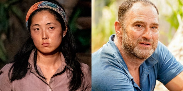 Wednesday's episode ended with viewers learning that Spilo, right, was removed from the show after another incident against him was reported. Kim Kellee is pictured on the right.