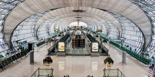 Thai authorities on Tuesday seized 80 pounds of crystal meth at Suvarnabhumi airport in Bangkok.
