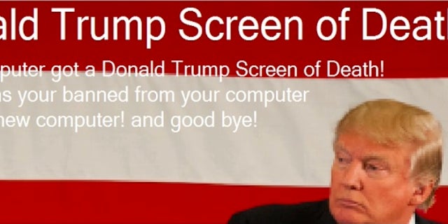 'Donald Trump Screen Of Death': President’s Likeness Used As Ransomware ...