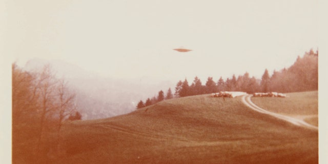 The image used to create the famous “I Want to Believe” poster featured in the first three seasons of 