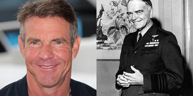 Dennis Quaid and Vice Admiral William "Bull" Halsey