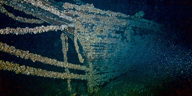 The ship's "clipper bow" provided a vital clue as to its identity,
