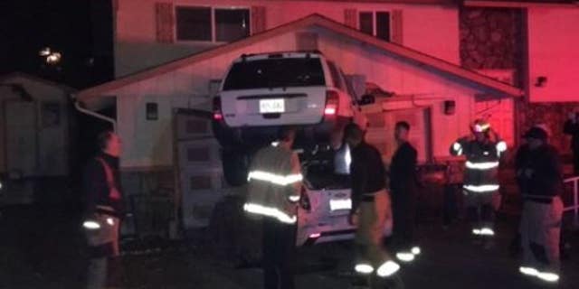 A crash in which one car was left on top of the other in a residential area of Walla Walla.