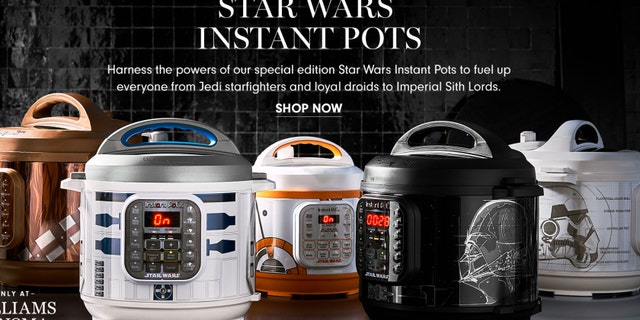 Williams Sonoma's "Star Wars" Instant Pots are currently available for preorder, and are expected to be available in stores starting Dec. 13.