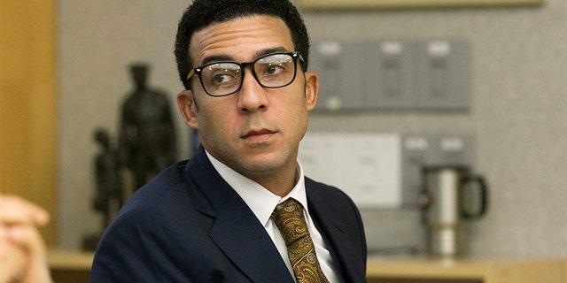 Kellen Winslow Jr. attends a preliminary court hearing in San Diego last year. (John Gibbins/The San Diego Union-Tribune via AP, File)