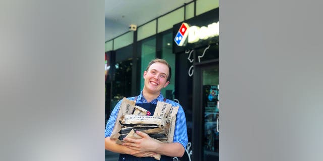 Zach Gracie, 21, will today step into the role and work alongside Domino's Australia's Culinary and Innovation Chef Michael Treacy