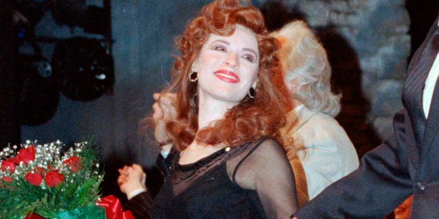 Ann Crumb at the curtain call for the Andrew Lloyd Webber musical