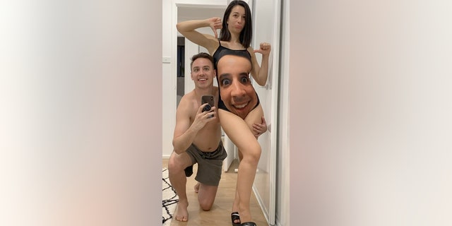 Though Patty seemed to enjoy the swimsuit by the end of the video, the still image of her giving two thumbs down while wearing the suit and Vitola poses next to her may suggest otherwise.