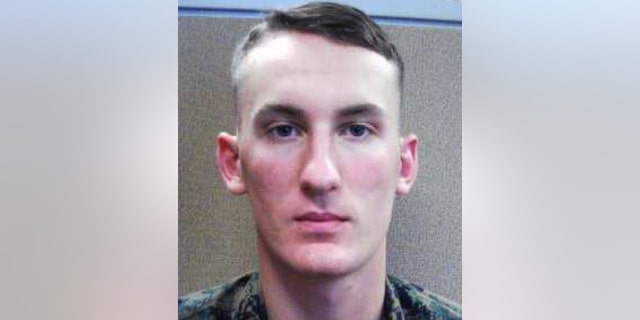 Thi s photo provided by the Franklin County Sheriff’s Office, dated Sept. 2019, shows Brown who previously served as a combat engineer in the Marines.