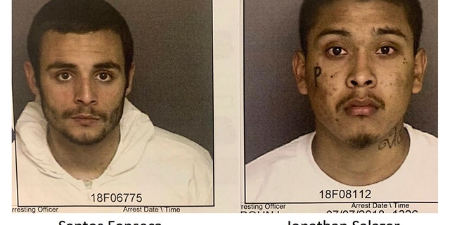 This combination image of undated photos released by the Monterey County Sheriff's Office shows Santos Fonseca, left, and Jonathan Salazar. (AP/Monterey County Sheriff's Office)