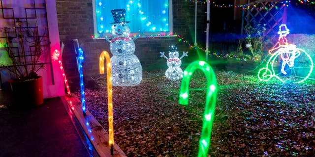 Some of the family's Christmas decorations.