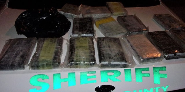 A duffel bag containing 15 kilos of cocaine was discovered Friday night after it washed ashore in Palm Coast, Fla., according to police.