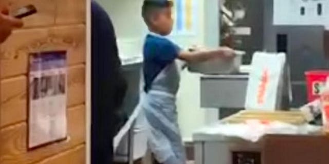 The customer who took the photo said the kitchen was “very short staffed” and the restaurant had a line out of the door with wait times surging past one hour.
