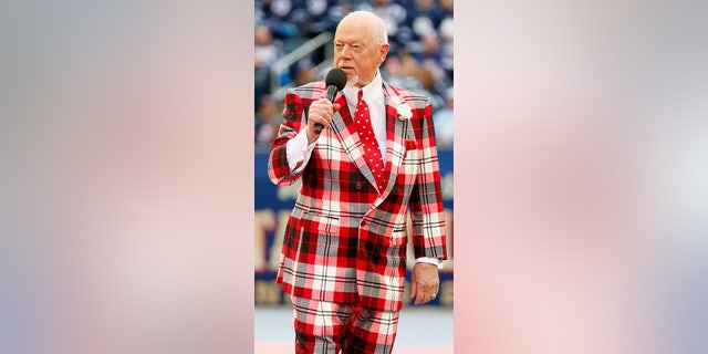 Don Cherry of Hockey Night in Canada attends the 2016 Tim Hortons NHL Heritage Classic Alumni Game between the Edmonton Oilers alumni and the Winnipeg Jets alumni at Investors Group Field on October 22, 2016 in Winnipeg, Canada. (Photo by Jeff Vinnick/NHLI via Getty Images)