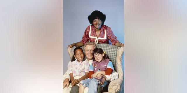 Pictured: (Clockwise from top) Susie Garrett as Betty Johnson, Cherie Johnson as Cherie Johnson, George Gaynes as Henry Warnimont, Soleil Moon Frye as Penelope "Punky" Brewster.