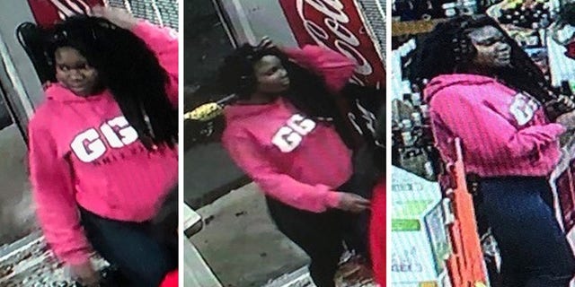 Police released several photos of Alexis Crawford, showing her inside a liquor store the night of Oct. 30.