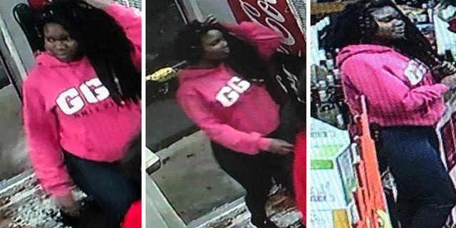 Police released several photos of Alexis Crawford, showing her inside a liquor store prior to her disappearance.