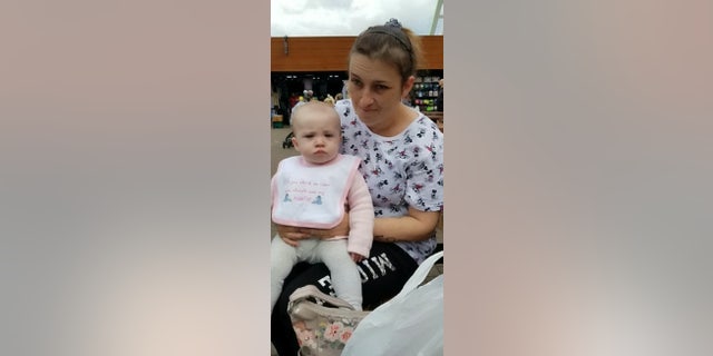 Kerry Borlase with her granddaughter Olivia.