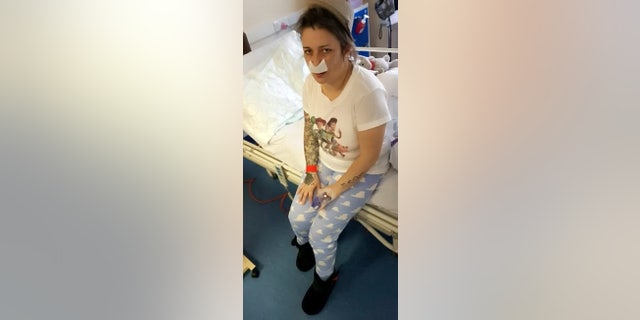 Kerry Borlase alleges radiation therapy will likely cost her vision in one eye and her upper teeth.