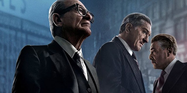 (L - R) Joe Pesci, Robert DeNiro, Al Pacino in "The Irishman"<br>