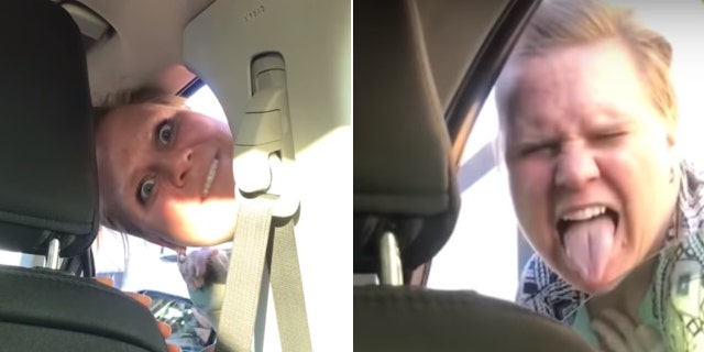 An angry driver seen verbally attacking a Lyft passenger.