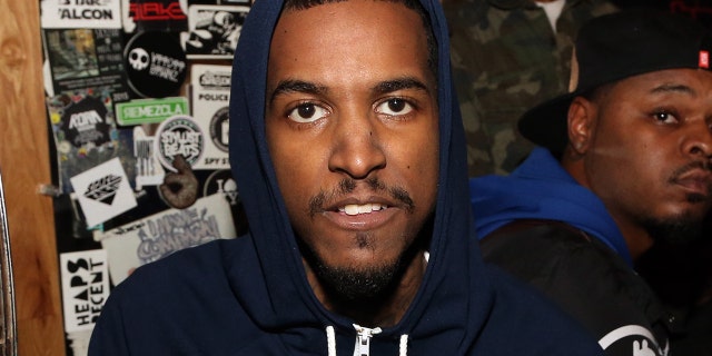 Rapper Lil Reese backstage at Webster Hall on January 12, 2016, in New York City.