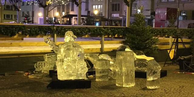 A 2-year-old boy was crushed to death by a Christmas market ice sculpture that collapsed and broke into pieces in Luxembourg.