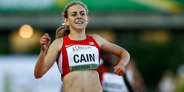 Mary Cain of the U.S. runs during the 3000m final during day three of the IAAF World Junior Championships at Hayward Field on July 24, 2014 in Eugene, Oregon. 
