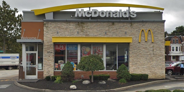 The McDonald's location in Philadelphia where the attack is alleged to have occurred.