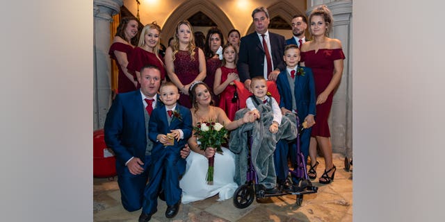 The couple said their whole community came together to make the special day happen.