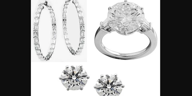 Some of the jewelry that police say was taken in a heist outside of London on Nov. 14.