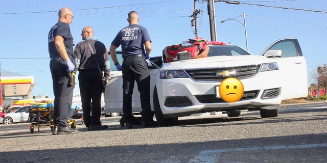 california passenger impaled in leg after metal bar falls california highway patrol incident report