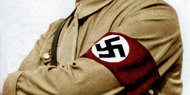Adolf Hitler (1889-1945), Austrian-born German statesman. Ca. 1930. Coloured photograph. 