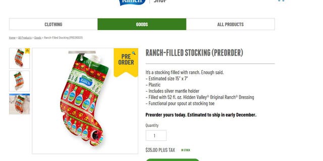 The 15-by-7-inch stocking is only currently available for preorder for $35 on the company’s website.
