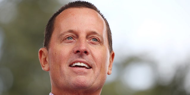 Richard Grenell U.S. ambassador to Germany, attends the "Rally for Equal Rights at the United Nations (Protesting Anti-Israeli Bias)" at the United Nations in Geneva, Switzerland, March 18, 2019. (Reuters/Denis Balibouse)