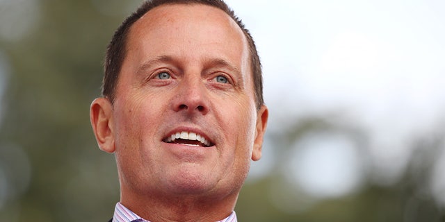 Richard Grenell U.S. Ambassador to Germany attends the "Rally for Equal Rights at the United Nations (Protesting Anti-Israeli Bias)" aside of the Human Rights Council at the United Nations in Geneva, Switzerland, March 18, 2019.  REUTERS/Denis Balibouse