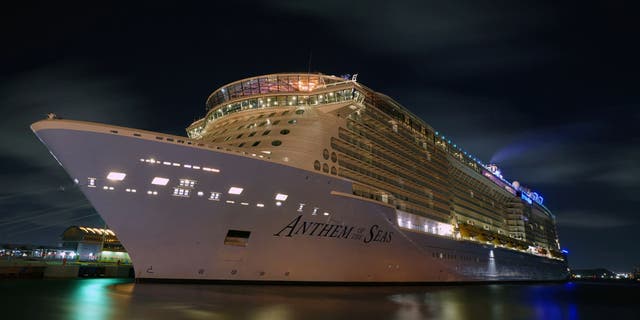 Royal Caribbean's Anthem of the Seas cruise ship, pictured.