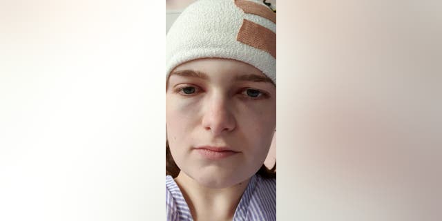 Steph Blake following surgery. (SWNS)