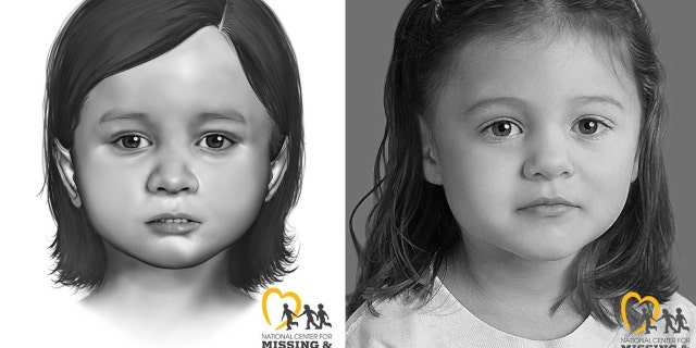 Smyrna police in Delaware released these images in hopes of identifying remains of a little girl found near softball fields in September.