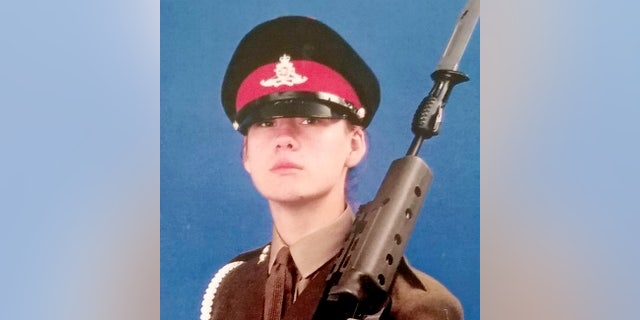 Emma Kitson when in the armed forces.
