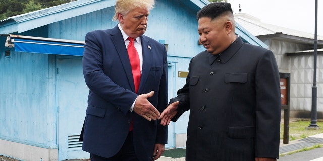 In June, Trump met with Kim at the border village of Panmunjom in the Demilitarized Zone, South Korea, but nuclear talks have remained stalled. (AP Photo/Susan Walsh, File)