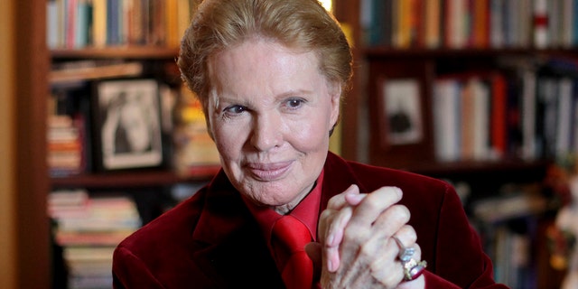 FILE - In this Feb. 14, 2012 file photo, Puerto Rican astrologer Walter Mercado, also known as Shanti Ananda, gives a press conference in San Juan, Puerto Rico. Mercado, a flamboyant astrologer and television personality whose daily TV appearances entertained many across Latin America for more than a decade, died on Nov. 26.