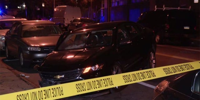 A 22-year-old man and a 20-year-old woman reportedly were shot while sitting in a car in Philadelphia’s Germantown neighborhood. The man was said to have driven off before crashing into parked cars.