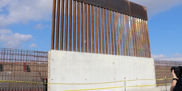 New border wall construction in Texas. (Adam Shaw/Fox News)